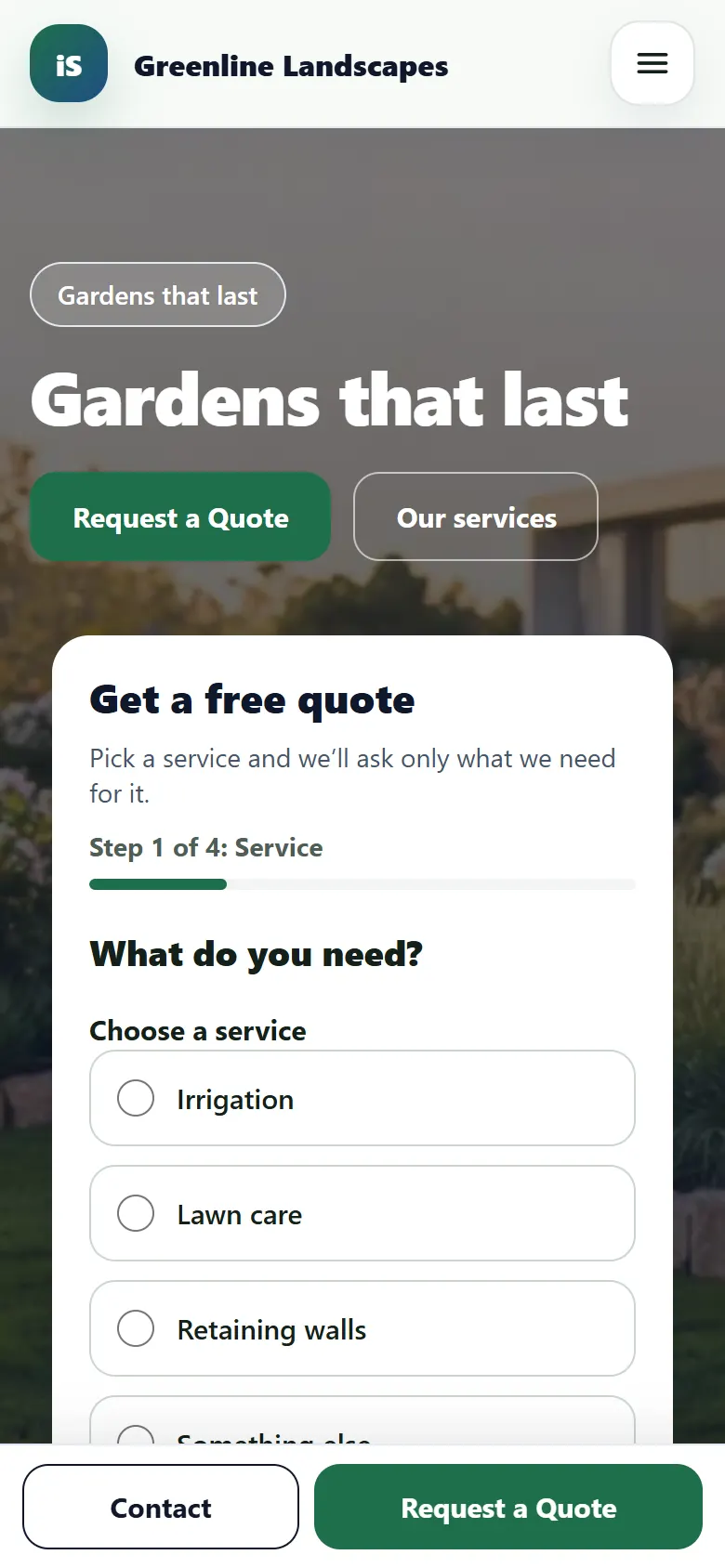 The Local theme on a phone